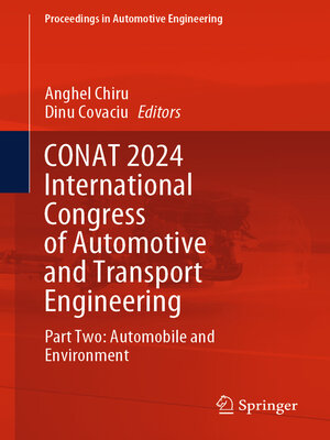 cover image of CONAT 2024 International Congress of Automotive and Transport Engineering, Part 2